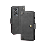 Custodia per telefono in pelle con texture retrò idewei, For Realme 10 5G, For Tecno Pova 4, For ZTE Axon 30S, For ZTE Blade A72 4G, For Honor X40 GT