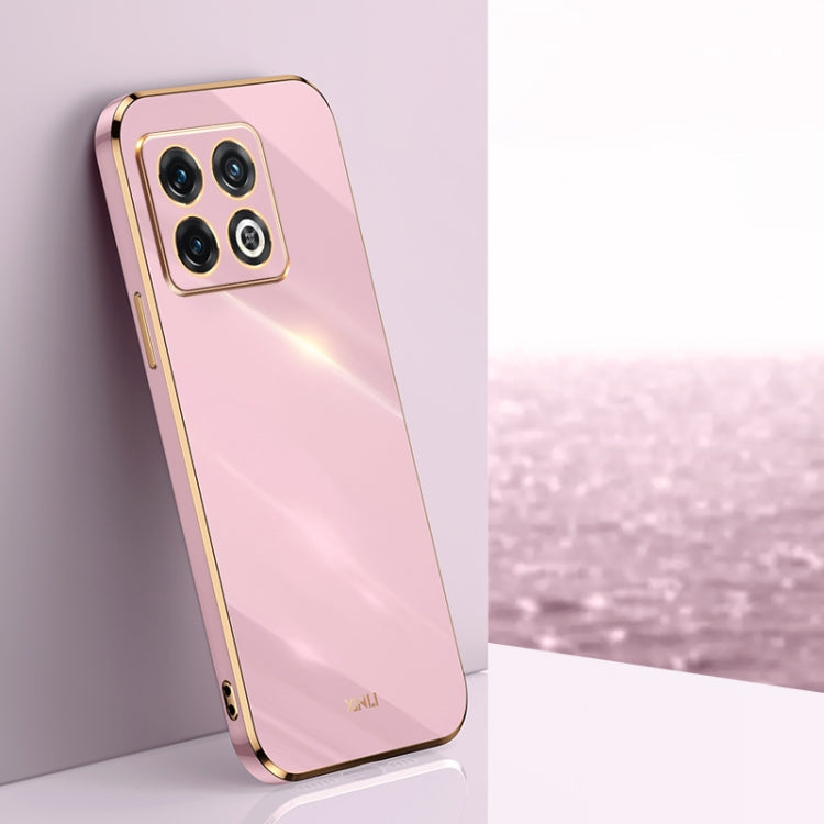 Custodia per telefono in TPU con bordo in oro con placcatura 6D XINLI, For OnePlus 10 Pro, For OnePlus Ace, For OnePlus Ace Racing