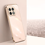 Custodia per telefono in TPU con bordo in oro con placcatura 6D XINLI, For OnePlus 10 Pro, For OnePlus Ace, For OnePlus Ace Racing
