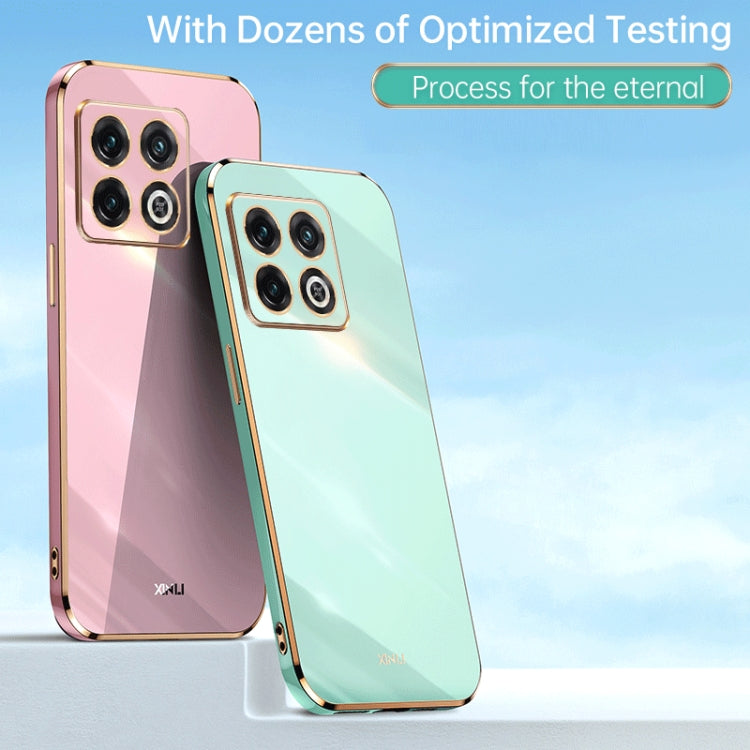 Custodia per telefono in TPU con bordo in oro con placcatura 6D XINLI, For OnePlus 10 Pro, For OnePlus Ace, For OnePlus Ace Racing