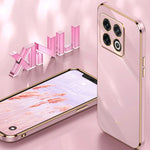 Custodia per telefono in TPU con bordo in oro con placcatura 6D XINLI, For OnePlus 10 Pro, For OnePlus Ace, For OnePlus Ace Racing