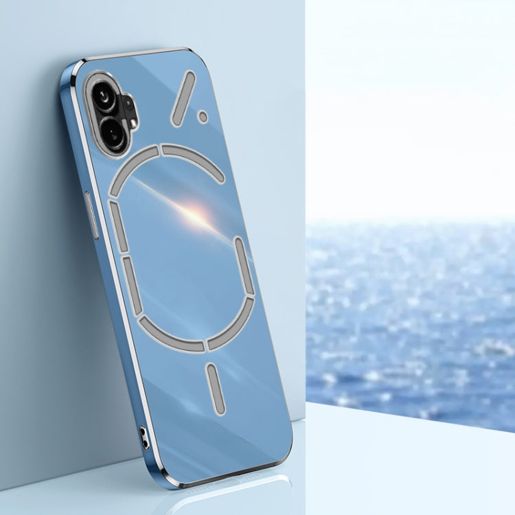 Custodia per telefono in TPU con bordo in oro con placcatura 6D XINLI, For OnePlus Ace Pro, For Nothing Phone 1