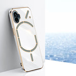 Custodia per telefono in TPU con bordo in oro con placcatura 6D XINLI, For OnePlus Ace Pro, For Nothing Phone 1