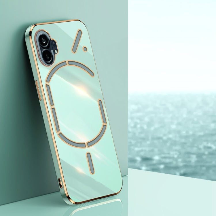 Custodia per telefono in TPU con bordo in oro con placcatura 6D XINLI, For OnePlus Ace Pro, For Nothing Phone 1