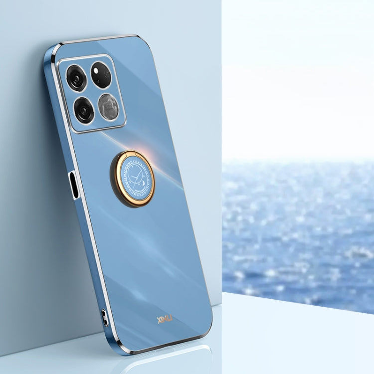 XINLI custodia per telefono in TPU elettrolitico con bordo dritto 6D con supporto per anello, For OnePlus 10 Pro, For OnePlus Ace, For OnePlus Ace Racing