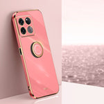 XINLI custodia per telefono in TPU elettrolitico con bordo dritto 6D con supporto per anello, For OnePlus 10 Pro, For OnePlus Ace, For OnePlus Ace Racing