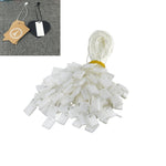 2 Confezioni (1 confezione da 1000 pezzi) Corda per abbigliamento in cotoneCompresse appese quadrate in plastica universali