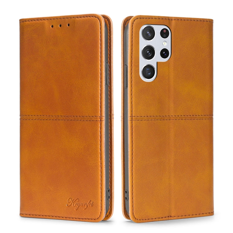 Custodia per telefono in pelle a vibrazione orizzontale magnetica con trama di mucca, For Samsung Galaxy S23 5G, For Samsung Galaxy S23 Ultra 5G, For Samsung Galaxy S23+ 5G, For Samsung Galaxy A04E