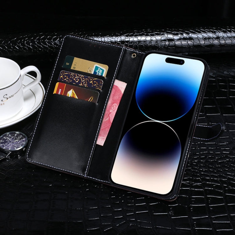 idewei Custodia per telefono in pelle con texture coccodrillo, For Huawei nova Y90, For Infinix Note 12, For Infinix Note 12 Pro 4G, For Infinix Smart 6 Plus, For Nokia G11 Plus, For Samsung Galaxy A04e 4G, For Tecno Camon 19, For Tecno Pova 3         ...