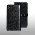 idewei Custodia per telefono in pelle con texture coccodrillo, For Huawei nova Y90, For Infinix Note 12, For Infinix Note 12 Pro 4G, For Infinix Smart 6 Plus, For Nokia G11 Plus, For Samsung Galaxy A04e 4G, For Tecno Camon 19, For Tecno Pova 3         ...