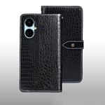 idewei Custodia per telefono in pelle con texture coccodrillo, For Huawei nova Y90, For Infinix Note 12, For Infinix Note 12 Pro 4G, For Infinix Smart 6 Plus, For Nokia G11 Plus, For Samsung Galaxy A04e 4G, For Tecno Camon 19, For Tecno Pova 3         ...