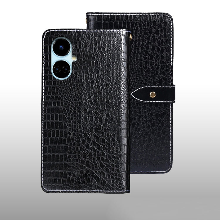 idewei Custodia per telefono in pelle con texture coccodrillo, For Huawei nova Y90, For Infinix Note 12, For Infinix Note 12 Pro 4G, For Infinix Smart 6 Plus, For Nokia G11 Plus, For Samsung Galaxy A04e 4G, For Tecno Camon 19, For Tecno Pova 3         ...