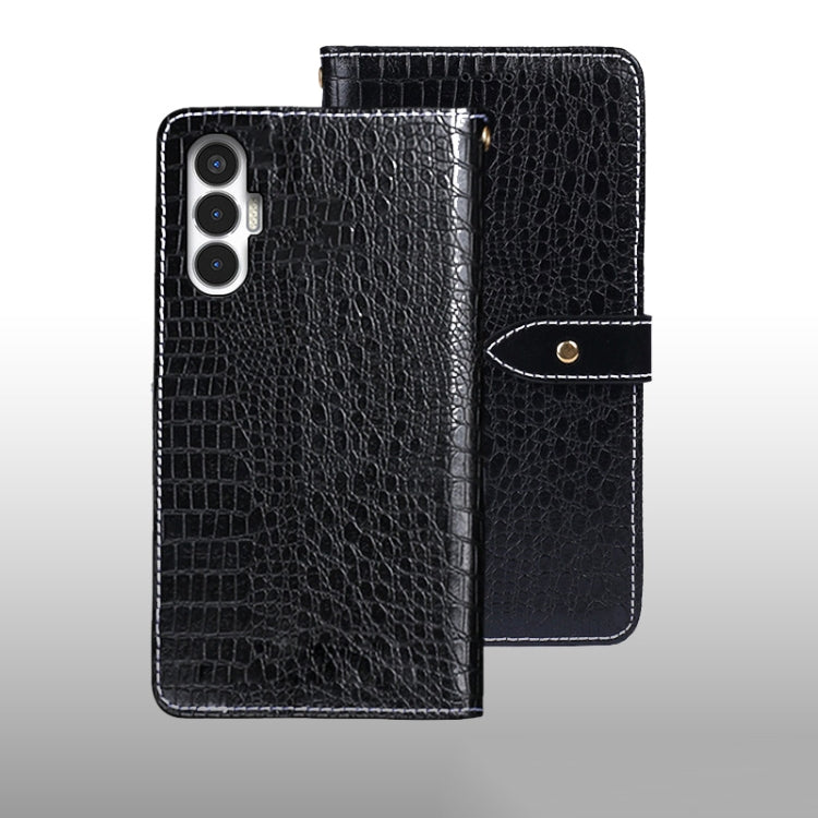 idewei Custodia per telefono in pelle con texture coccodrillo, For Huawei nova Y90, For Infinix Note 12, For Infinix Note 12 Pro 4G, For Infinix Smart 6 Plus, For Nokia G11 Plus, For Samsung Galaxy A04e 4G, For Tecno Camon 19, For Tecno Pova 3         ...