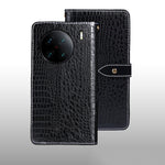 idewei Custodia per telefono in pelle con texture coccodrillo, For Huawei nova Y90, For Infinix Note 12, For Infinix Note 12 Pro 4G, For Infinix Smart 6 Plus, For Nokia G11 Plus, For Samsung Galaxy A04e 4G, For Tecno Camon 19, For Tecno Pova 3         ...