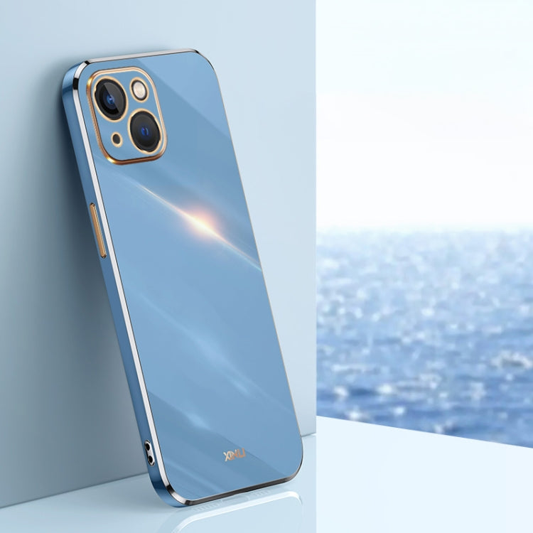 Custodia antiurto in TPU con bordo in oro con placcatura 6D XINLI, For iPhone 14, For iPhone 14 Plus, For iPhone 14 Pro