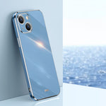 Custodia antiurto in TPU con bordo in oro con placcatura 6D XINLI, For iPhone 14 Pro Max, For iPhone 13, For iPhone 13 mini
