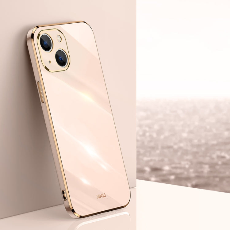 Custodia antiurto in TPU con bordo in oro con placcatura 6D XINLI, For iPhone 14 Pro Max, For iPhone 13, For iPhone 13 mini