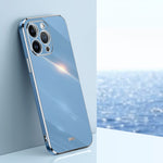Custodia antiurto in TPU con bordo in oro con placcatura 6D XINLI, For iPhone 13 Pro, For iPhone 13 Pro Max
