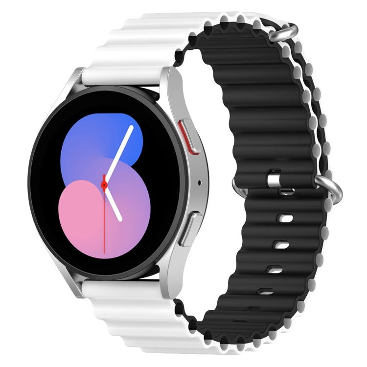 Cinturino per orologio bicolore in silicone stile oceano universale, 20mm, 22mm