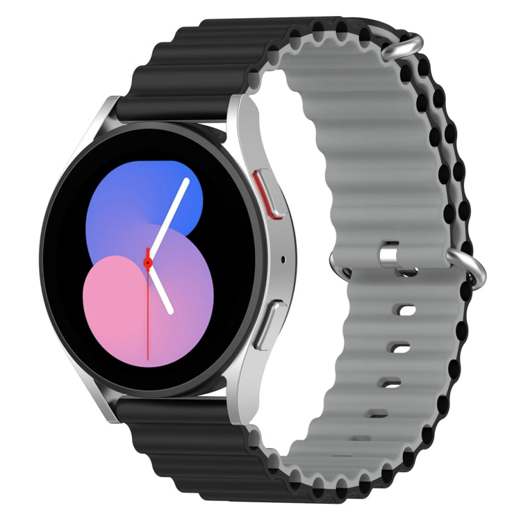 Cinturino per orologio bicolore in silicone stile oceano universale, 20mm, 22mm