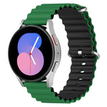 Cinturino per orologio bicolore in silicone stile oceano universale, 20mm, 22mm