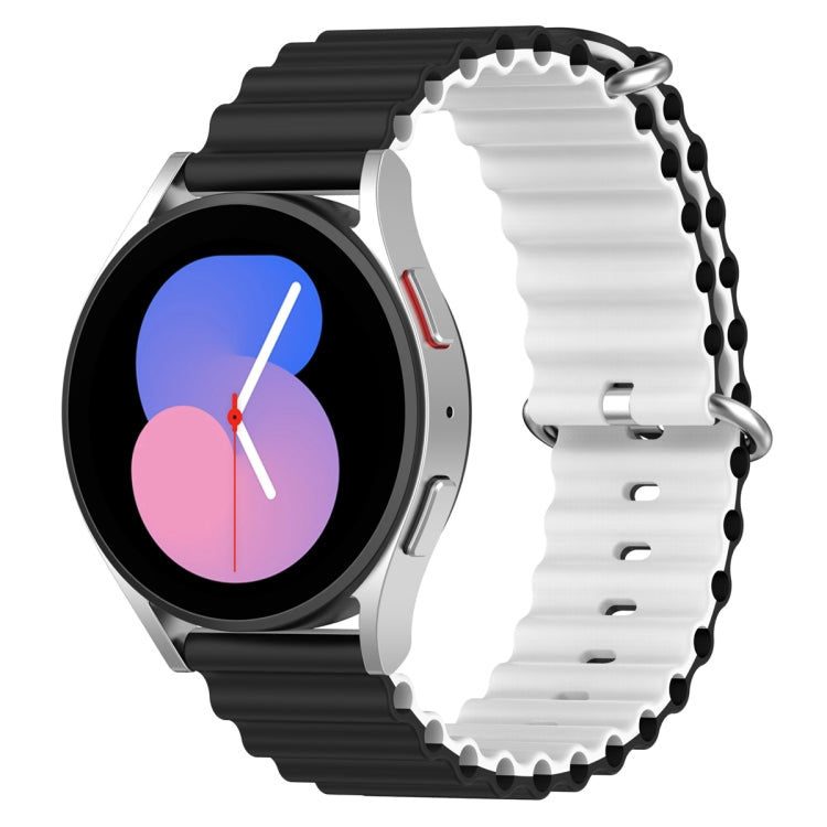 Cinturino per orologio bicolore in silicone stile oceano universale, 20mm, 22mm