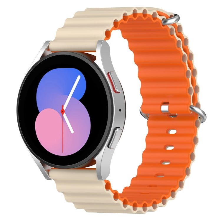 Cinturino per orologio bicolore in silicone stile oceano universale, 20mm, 22mm