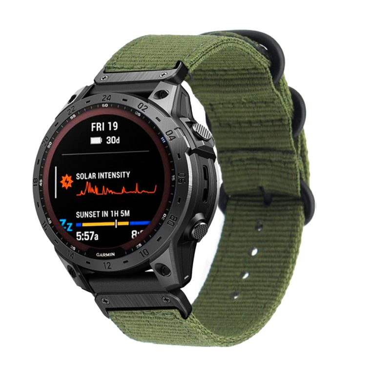 Cinturino nylon con fibbia in acciaio per Garmin Fenix 7