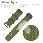 Cinturino nylon con fibbia in acciaio per Garmin Fenix 7
