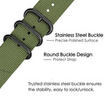 Cinturino nylon con fibbia in acciaio per Garmin Fenix 7