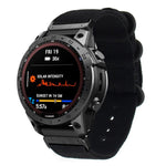 Cinturino nylon con fibbia in acciaio per Garmin Fenix 7