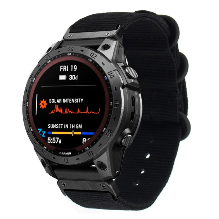Cinturino nylon con fibbia in acciaio per Garmin Fenix 7