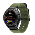 Cinturino nylon con fibbia in acciaio per Garmin Fenix 7