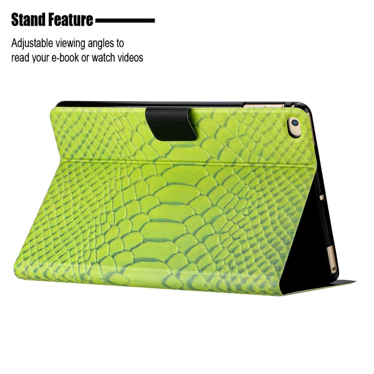 Custodia Smart Tablet in pelle di coccodrillo tinta unita, For iPad Air / Air 2 / 9.7 2017 / 9.7 2018, For iPad 10.2 / 10.5, For iPad 10th Gen 10.9 2022, For iPad Pro 11 2020 / 2018 / Air 2020 10.9