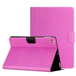 Custodia Smart Tablet in pelle di coccodrillo tinta unita, For iPad Air / Air 2 / 9.7 2017 / 9.7 2018, For iPad 10.2 / 10.5, For iPad 10th Gen 10.9 2022, For iPad Pro 11 2020 / 2018 / Air 2020 10.9