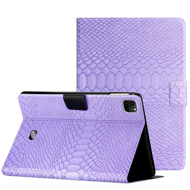 Custodia Smart Tablet in pelle di coccodrillo tinta unita, For iPad Air / Air 2 / 9.7 2017 / 9.7 2018, For iPad 10.2 / 10.5, For iPad 10th Gen 10.9 2022, For iPad Pro 11 2020 / 2018 / Air 2020 10.9