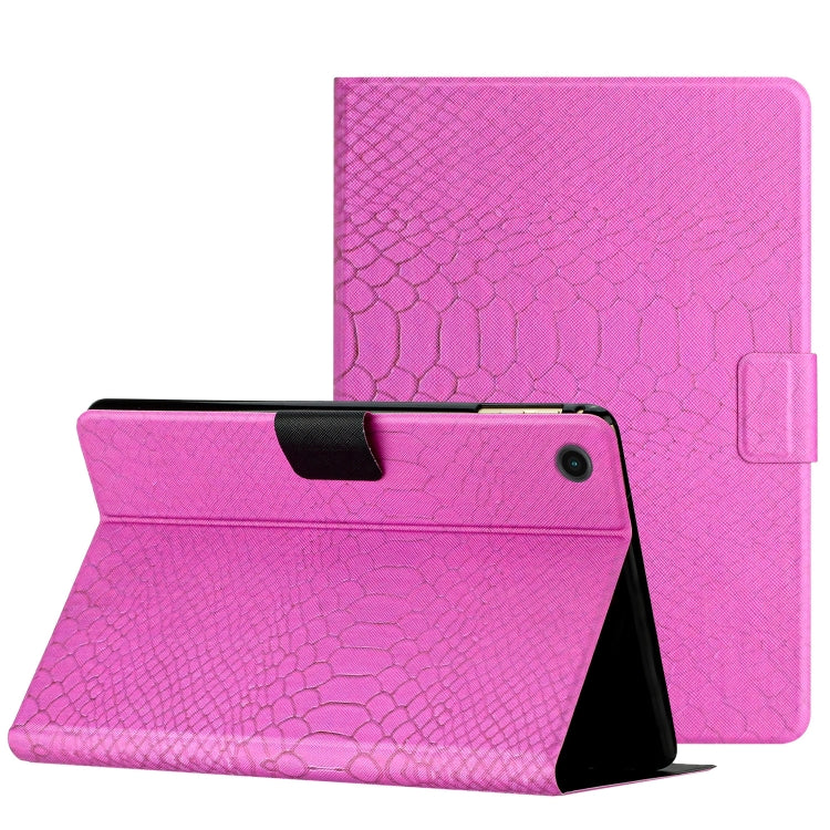 Custodia Smart Tablet in pelle di coccodrillo tinta unita, For Lenovo Tab P11, For Samsung Galaxy Tab A7 10.4 2020, For Samsung Galaxy Tab A7 Lite, For Samsung Galaxy Tab A8