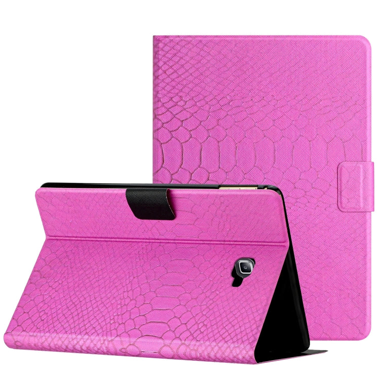 Custodia Smart Tablet in pelle di coccodrillo tinta unita, For Samsung Galaxy Tab S6 Lite, For Samsung Galaxy Tab A10.1 T850