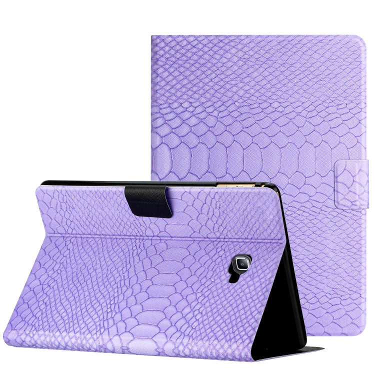 Custodia Smart Tablet in pelle di coccodrillo tinta unita, For Samsung Galaxy Tab S6 Lite, For Samsung Galaxy Tab A10.1 T850