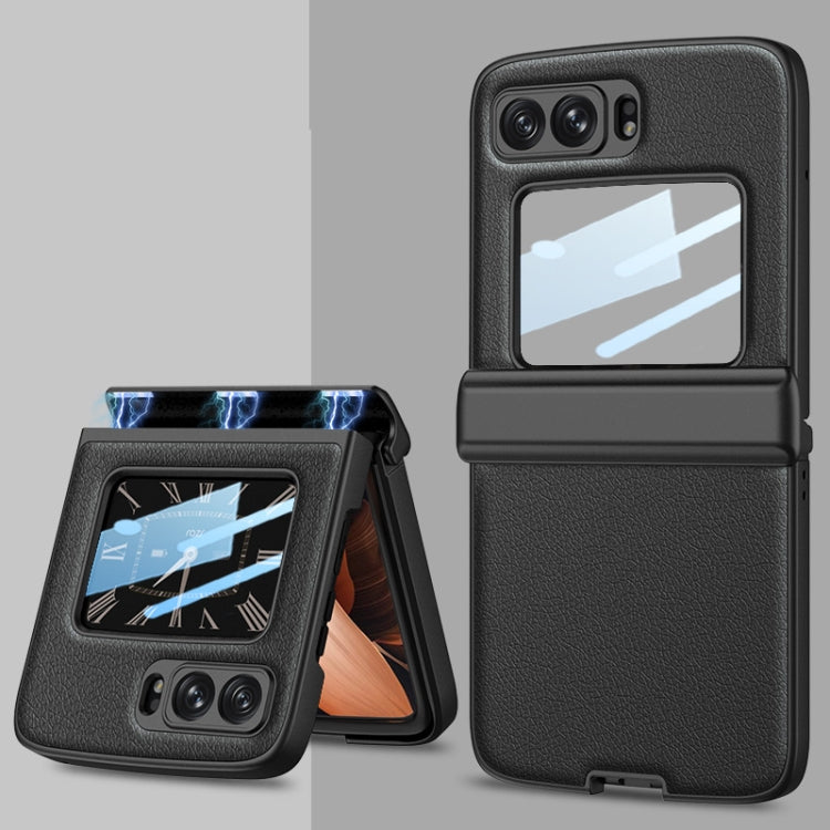 Custodia per telefono in pelle antiurto pieghevole magnetica GKK, For Motorola Razr 2022