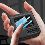 Custodia per telefono in pelle antiurto pieghevole magnetica GKK, For Motorola Razr 2022