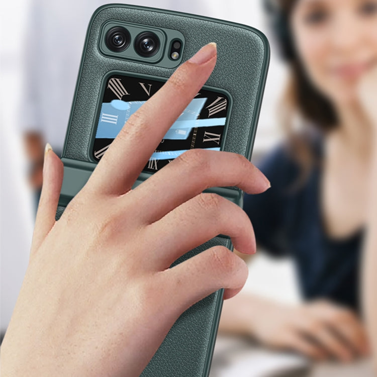Custodia per telefono in pelle antiurto pieghevole magnetica GKK, For Motorola Razr 2022