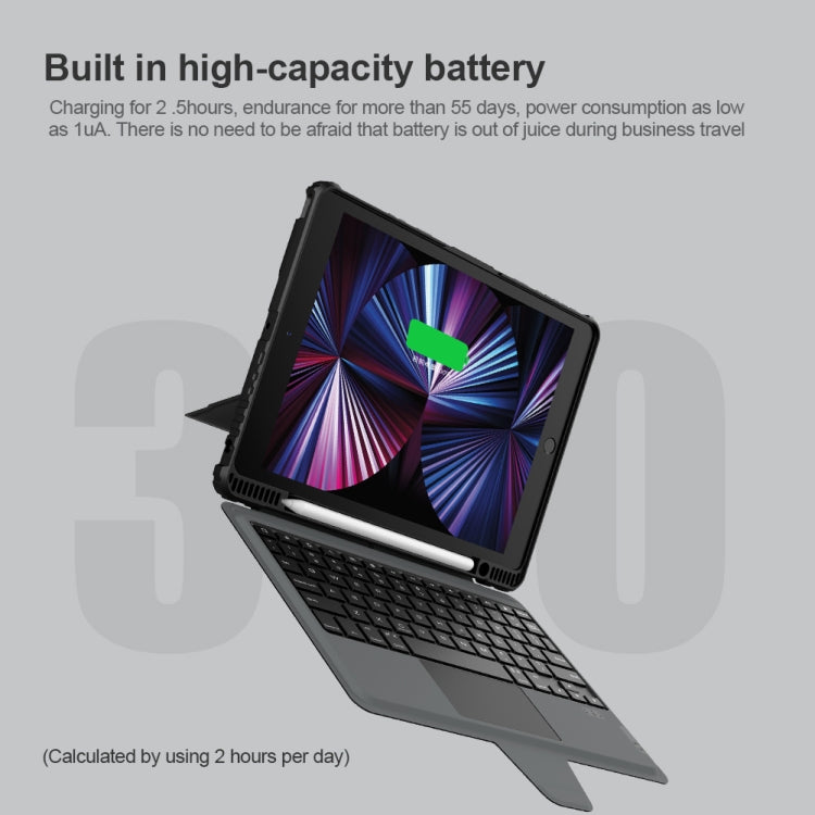 Custodia per tastiera combinata paraurti Nillkin, For iPad 10.2 2019/2020/2021