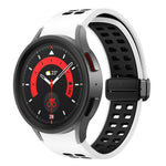 Cinturino per orologio in silicone con fibbia pieghevole a doppia fila, For Samsung Galaxy Watch5 Pro