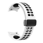 Cinturino per orologio in silicone con fibbia pieghevole a doppia fila, For Samsung Galaxy Watch5 Pro