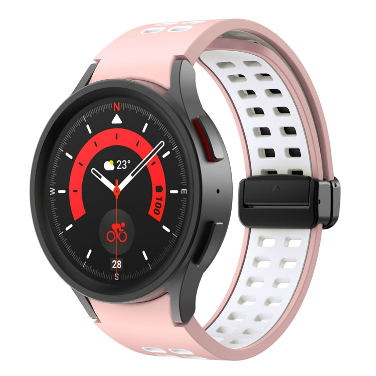 Cinturino per orologio in silicone con fibbia pieghevole a doppia fila, For Samsung Galaxy Watch5 Pro
