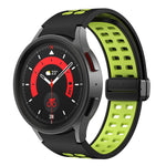 Cinturino per orologio in silicone con fibbia pieghevole a doppia fila, For Samsung Galaxy Watch5 Pro