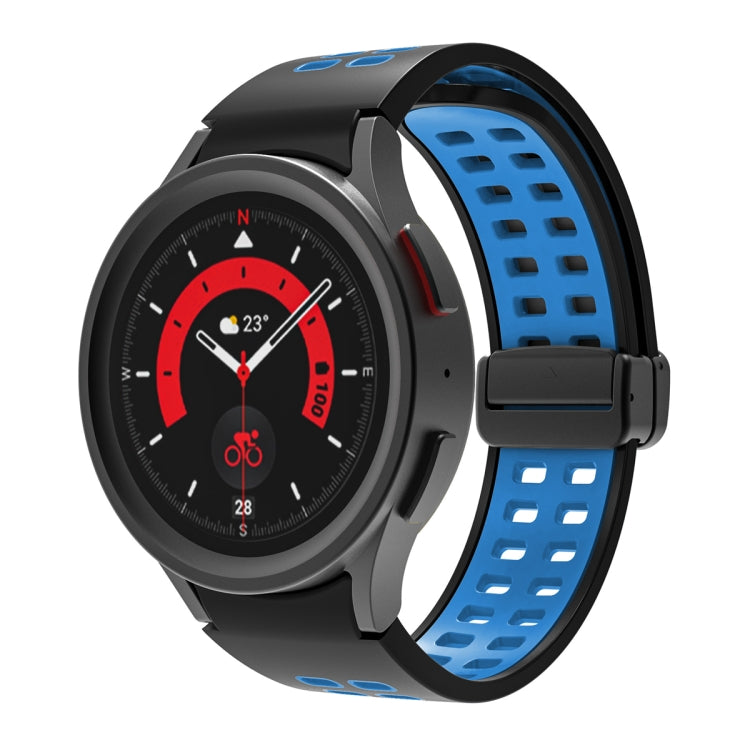 Cinturino per orologio in silicone con fibbia pieghevole a doppia fila, For Samsung Galaxy Watch5 Pro