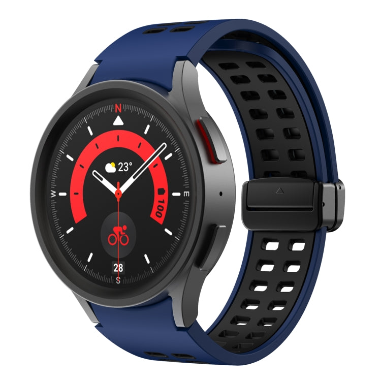 Cinturino per orologio in silicone con fibbia pieghevole a doppia fila, For Samsung Galaxy Watch5 Pro