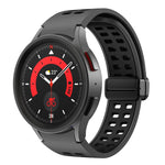 Cinturino per orologio in silicone con fibbia pieghevole a doppia fila, For Samsung Galaxy Watch5 Pro